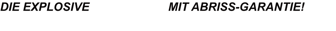 DIE EXPLOSIVE                       -MIT ABRISS-GARANTIE!